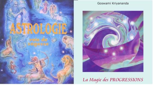 Un livre intitulé Le Cycle Astrologie avec sa couverture représentant des éléments astrologiques.
