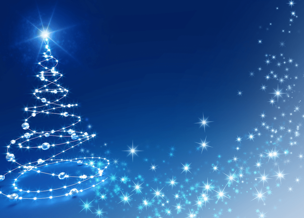 Solstice d'hiver: arbre à voeux sapin de Noël